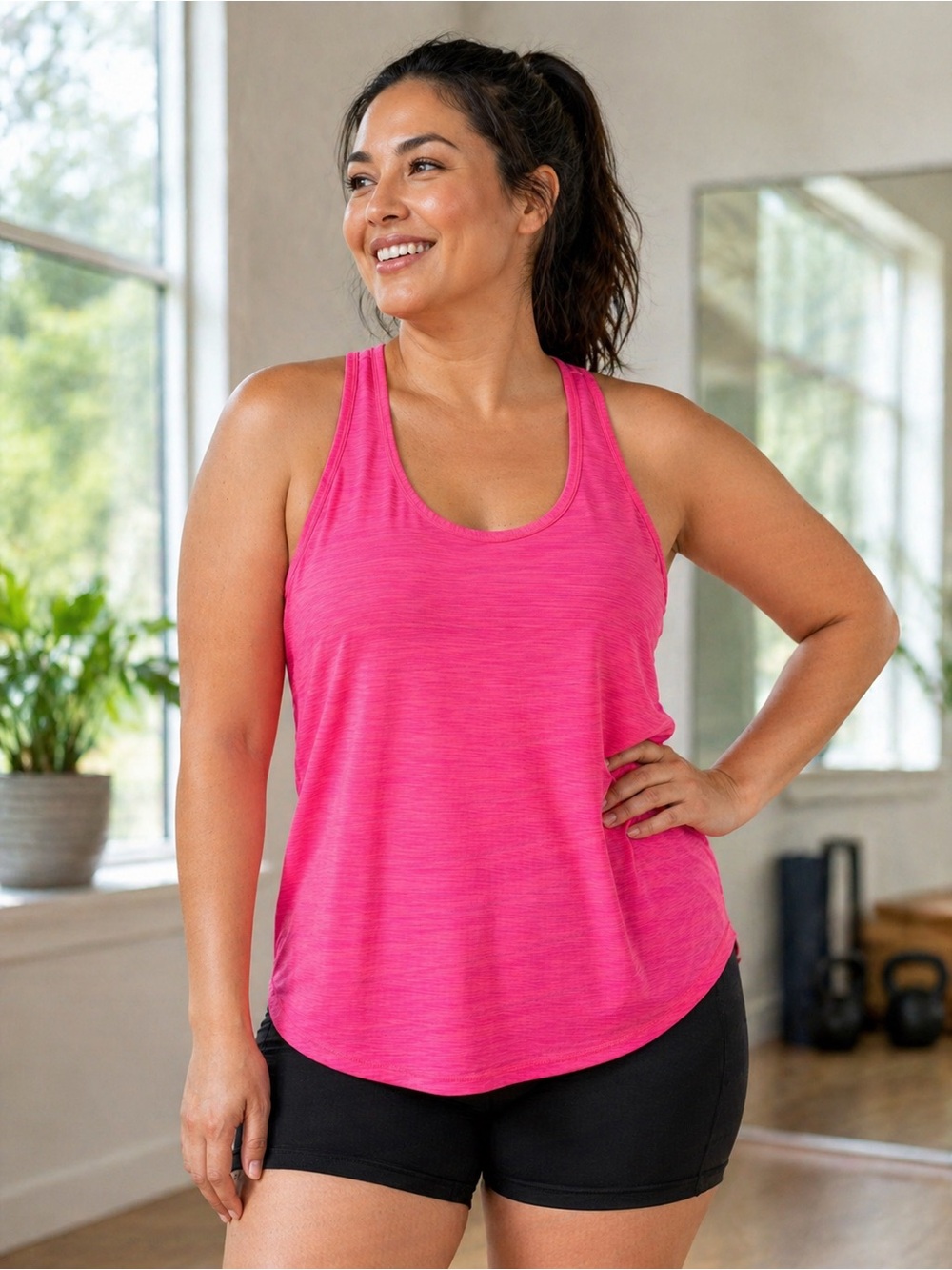 Athleta - Pink - Racerback Athletic Tank Top - XL